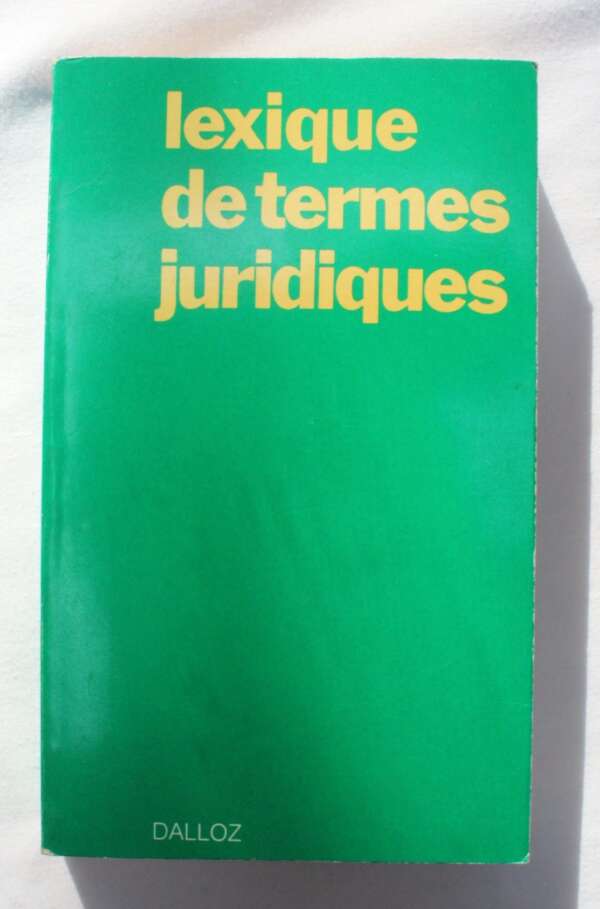 Lexique De Termes Juridiques