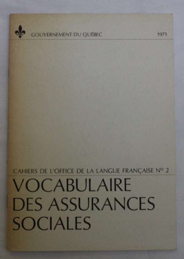 Vocabulaire des Assurances Sociales