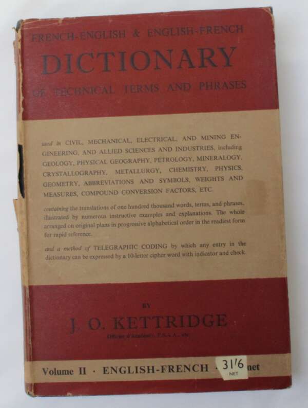 French-English and English-French Dictionary of Technical Terms and Phrases