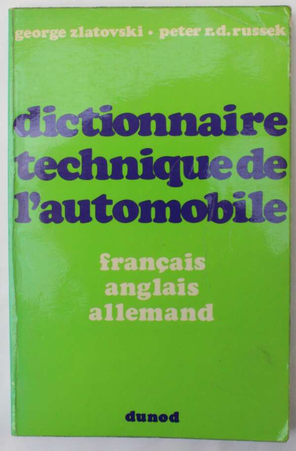 Dictionnaire Technique de l'Automobile