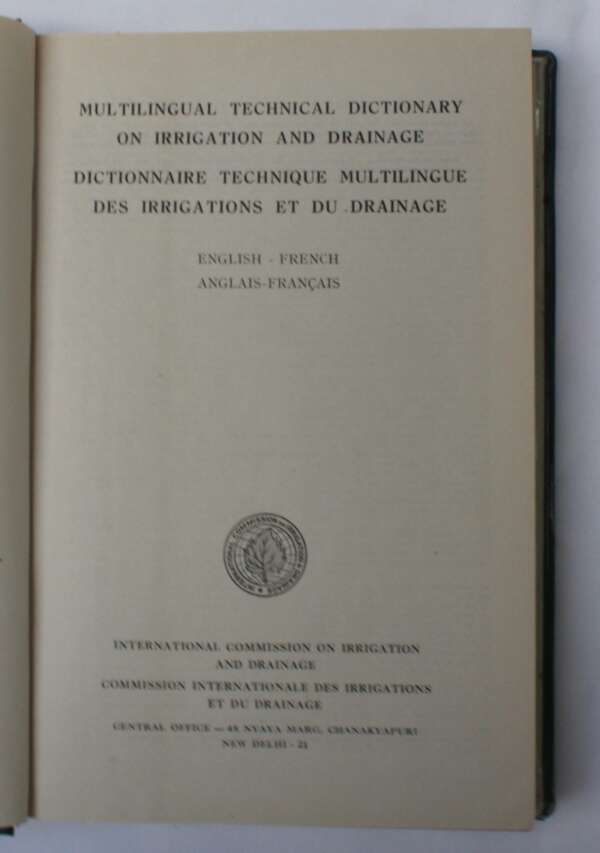 Multlingual Technical Dictionary on Irrigation and Drainage