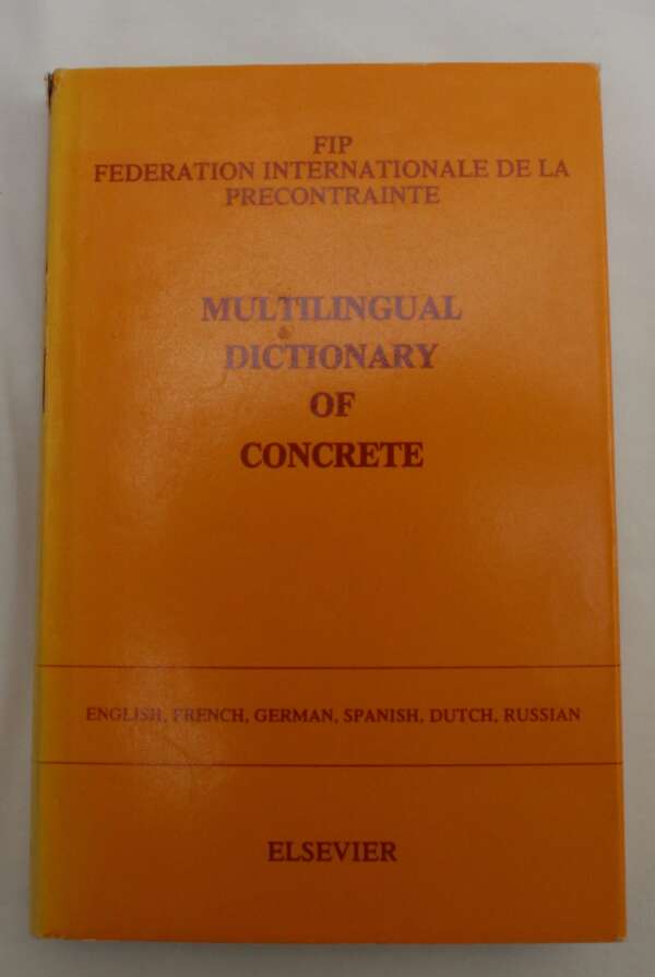 Multilingual Dictionary of Concrete