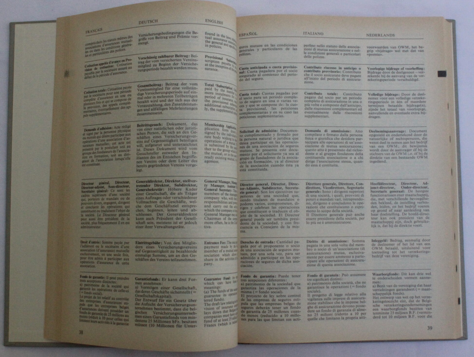 AISAM Lexique Belgique, Ordbog Danmark, Dictionary Great Britain, Glossario Italia, Lexique Luxembourg, Ordliste Norge, Ordliste Norge, Lexikon Osterreich, Ordbok Sverigechweiz - Image 3