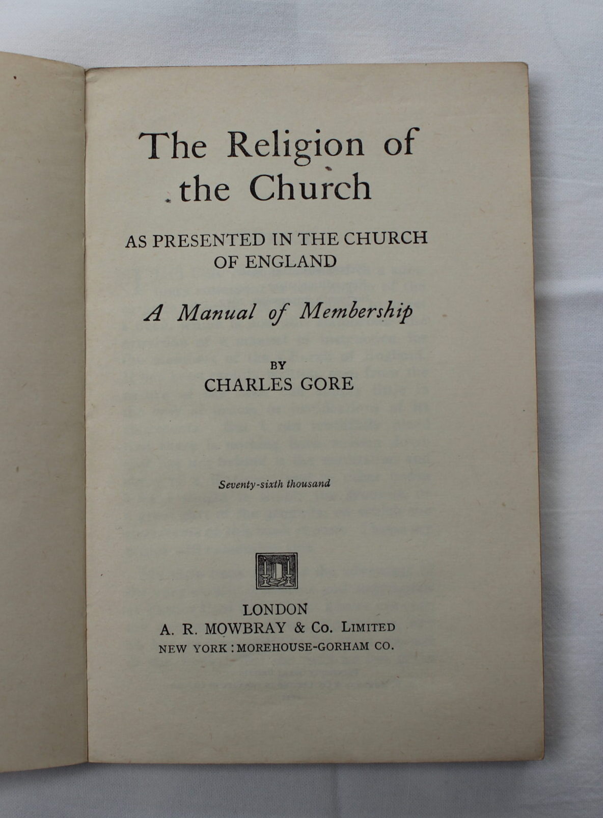 The Religion of the Church as Presented in The Church of England - Image 2