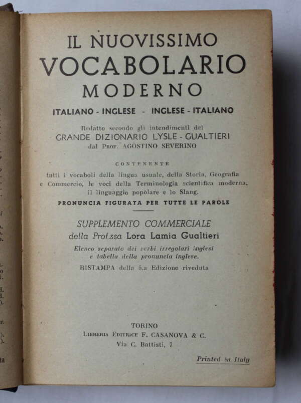 Il Nuovissimo Vocabolario Moderno