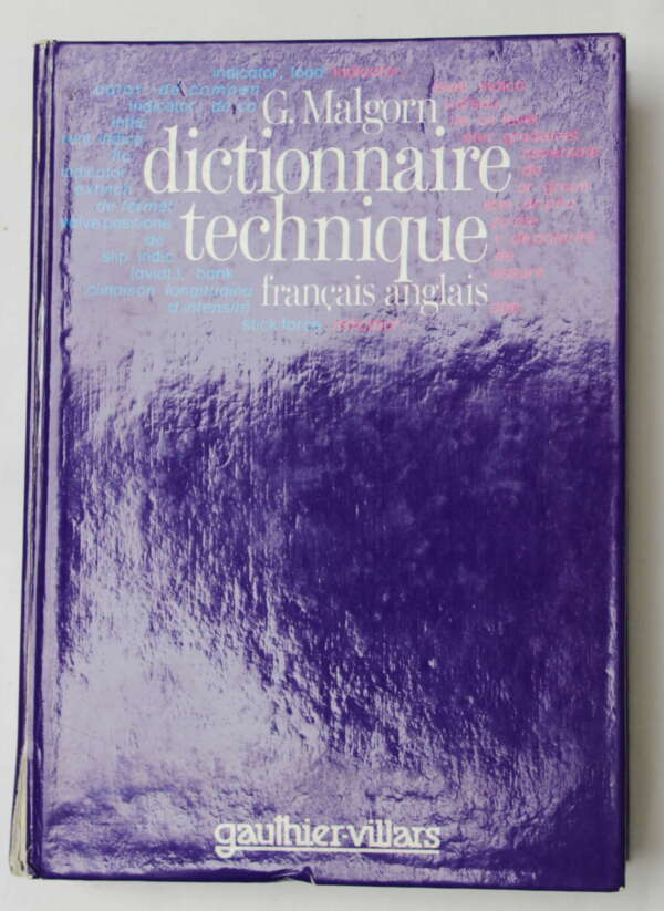 Dictionnaire Technique Français-Anglais