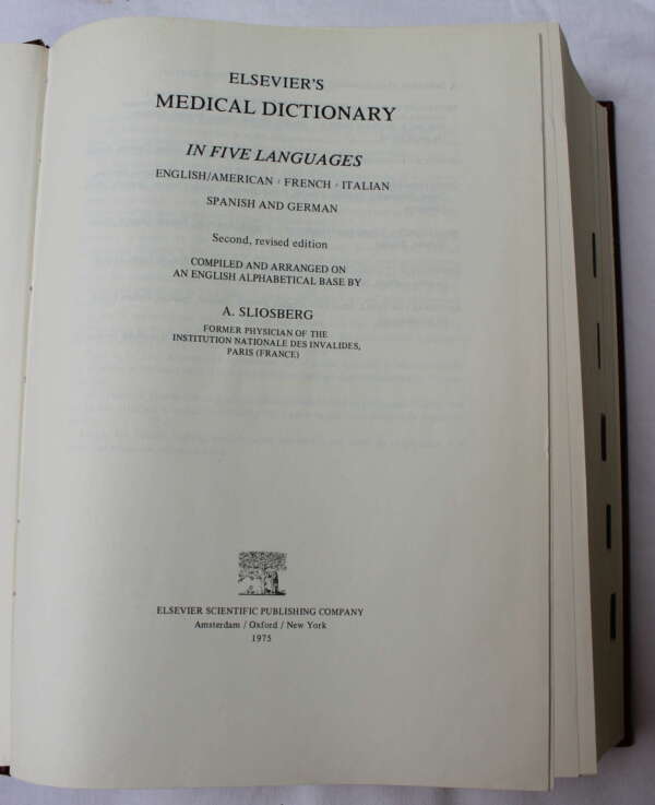 Elsevier's Medical Dictionary in 5 languages